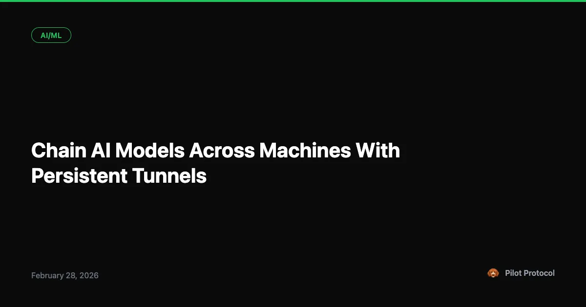 Chain AI Models Across Machines